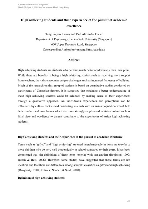 achiever average philippines|(PDF) High achieving students and their experience of the pursuit .